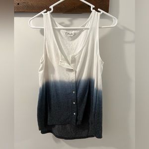 Women’s button up tank top